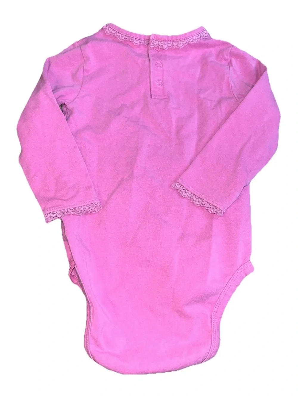 Vintage Children’s Place Pink Long Sleeve Body Suit Size 3t Layering Piece Y2K